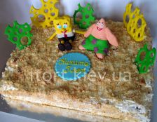 Торт "Наполеон" Спанч Боб и Патрик (Губка Боб)